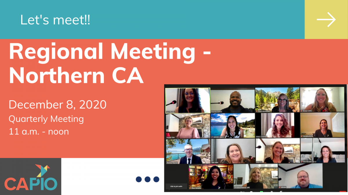 Northern CA Regional Meeting CAPIO