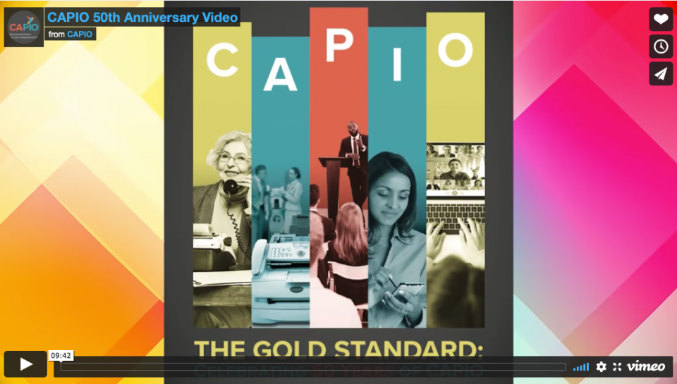 CAPIO’s 50th Anniversary Video