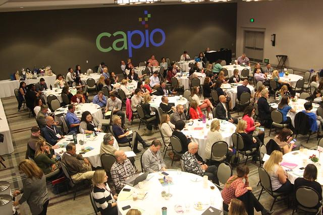 Conference attendees at lunch during 2018 CAPIO Conference