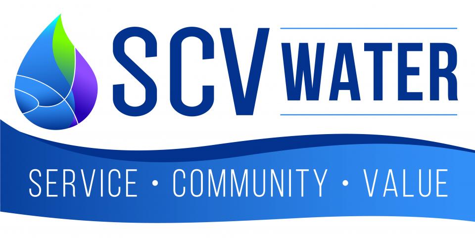 SCV Water logo with tagline "Service, Community, Value"